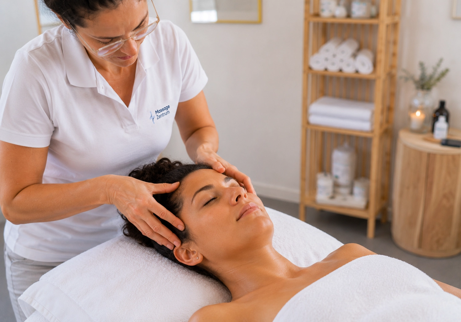 Massage der Nackenmuskulatur bei Spannungskopfschmerz – Massage Zentrum Regensdorf