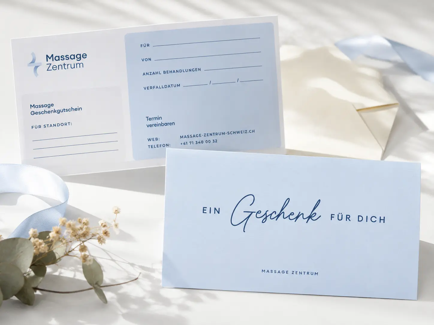 Massage-Gutschein für eine Behandlung im Massage Zentrum Regensdorf